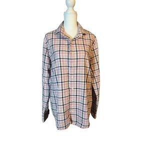 Express Pink Plaid Button Down Shirt